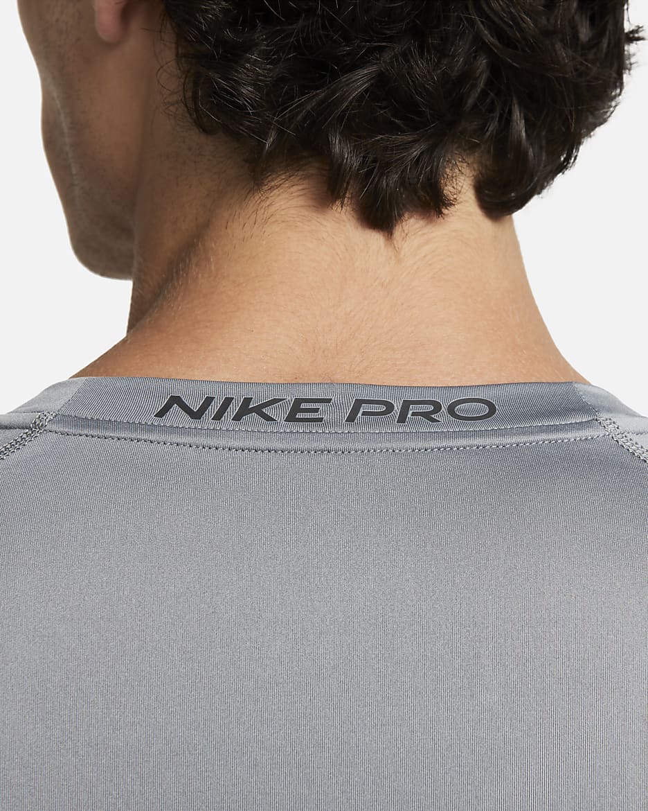 Grey nike dri fit shirt best sale